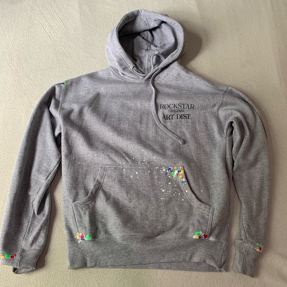 Grey Rockstar Original Hoodie - Picture 1 of 2